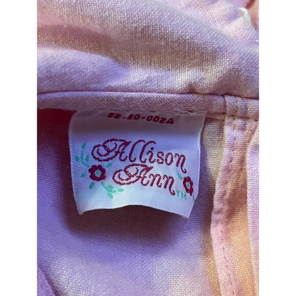 Vintage Allison Ann Smocked Sun Suit Infant Girls 24 Mo Pink - Picture 8 of 13